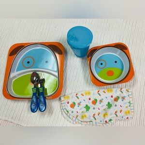 Skip Hop Zoo Dog, a Colorful Kids Dinnerware Set with Animal Design